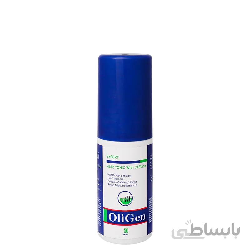 تونیک تقویت کننده مو اُلی ژن مدل Expert حاوی کافئین حجم 80 میل ا Oligen Expert Hair Tonic With Caffeine 80ml