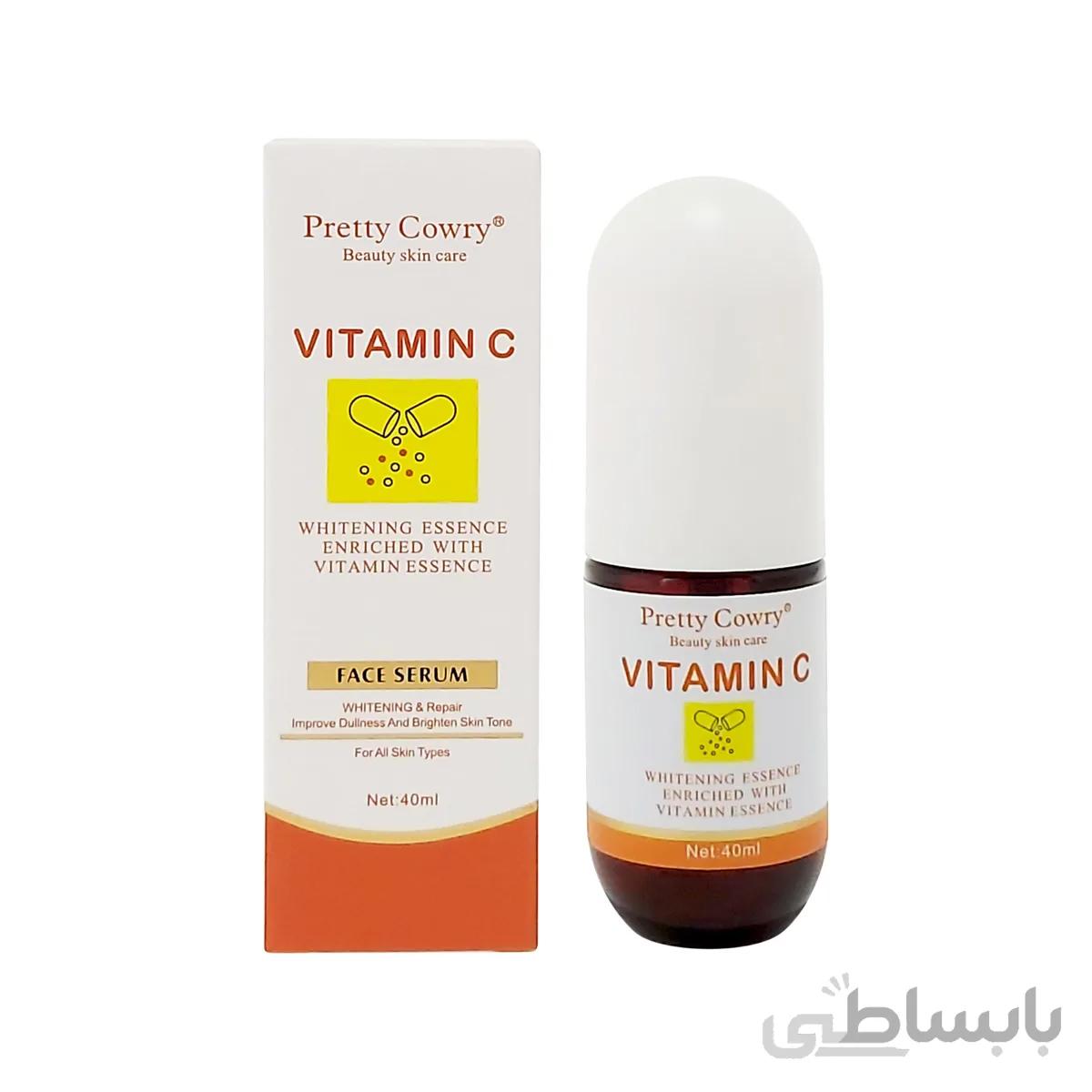 سرم صورت ویتامین سی پرتی کاوری Pretty Cowry