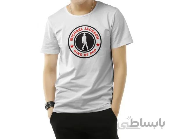 تیشرت سفید طرح michael jackson