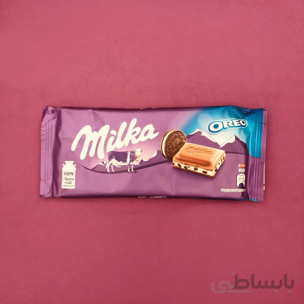 تابلت شکلات میلکا با طعم اورئو ا Milka Chocolate Tablet Oreo Taste