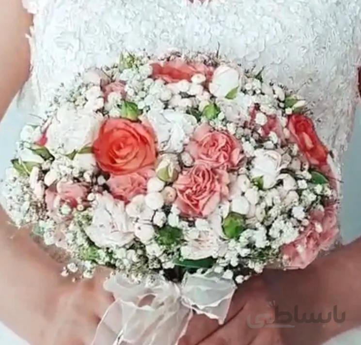 دسته گل عروس کد ۱