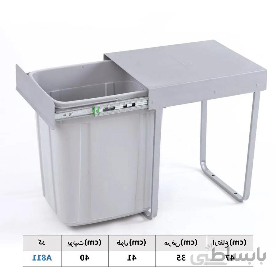 سطل زباله تک مخزنه بزرگ