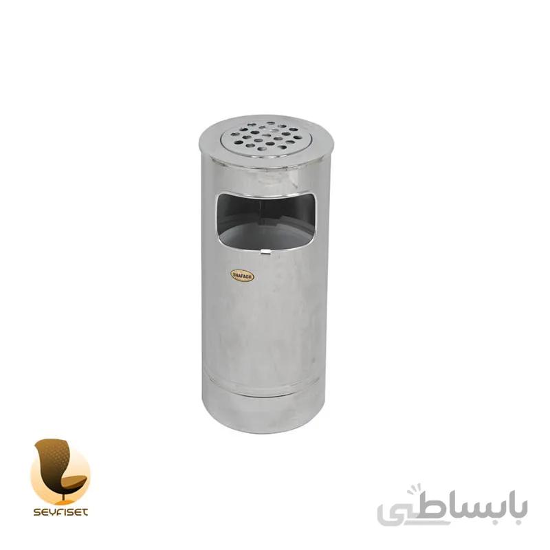سطل زباله جاسیگاری دار 18 لیتری مدل F4 استیل