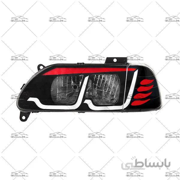 چراغ جلو اسپرت پراید 131 طرح E40 قرمز ا BMW E40 Red Front Light For Pride 131 Headlights