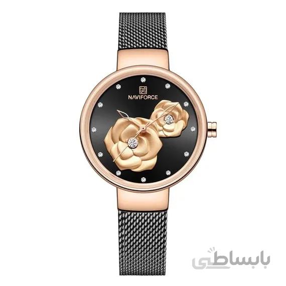 ساعت مچی ناوی فورس زنانه مشکی مدل Naviforce 5013