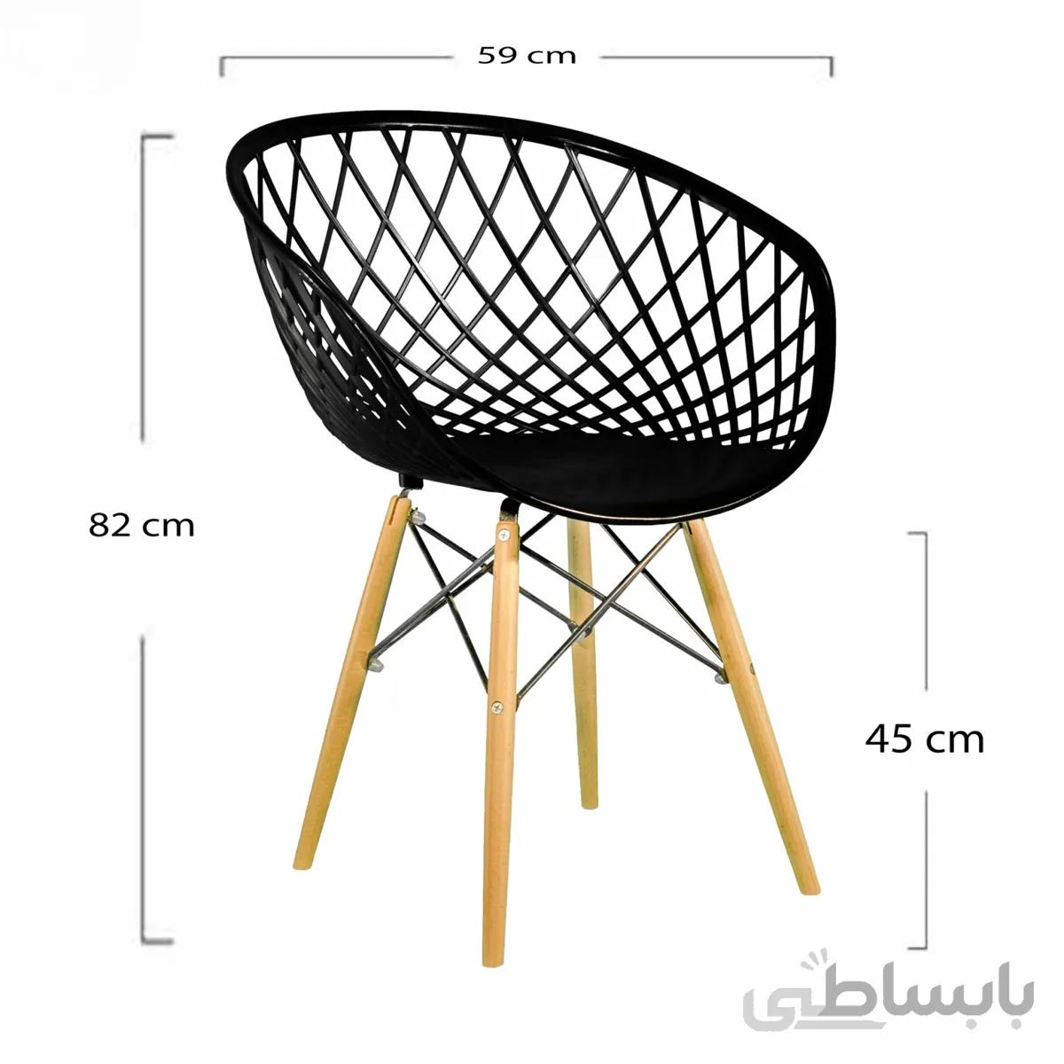 صندلی بامبو پایه ایفلی