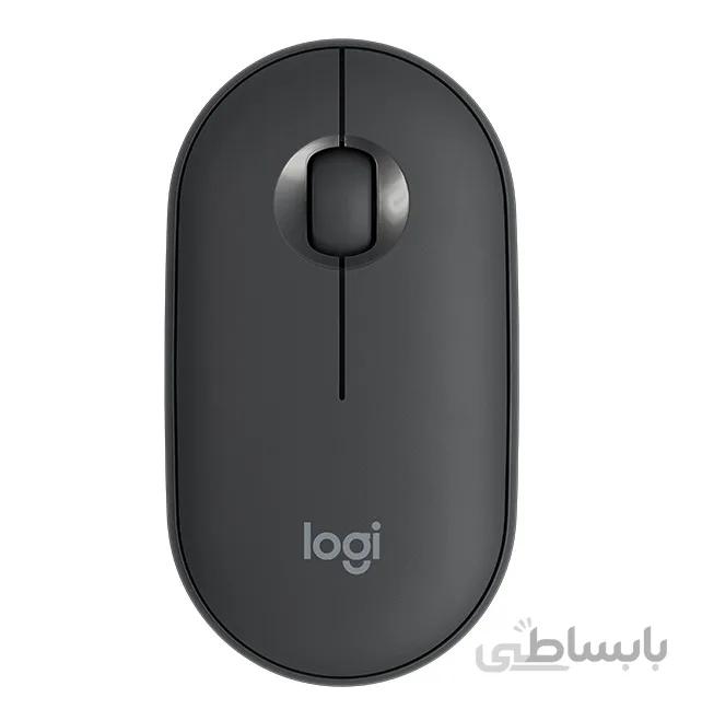 ماوس بی سیم لاجیتک M350 آبی/خاکستری ا Logitech Pebble M350 Mouse blue