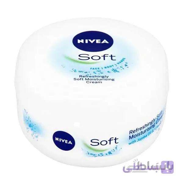 کرم مرطوب کننده نیوآ مدل Soft حجم 300 میلی لیتر ا NIVEA Soft moisturizing cream, volume 300 ml کد 330126