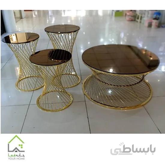 میز عسلی و میز پذیرایی فلزی