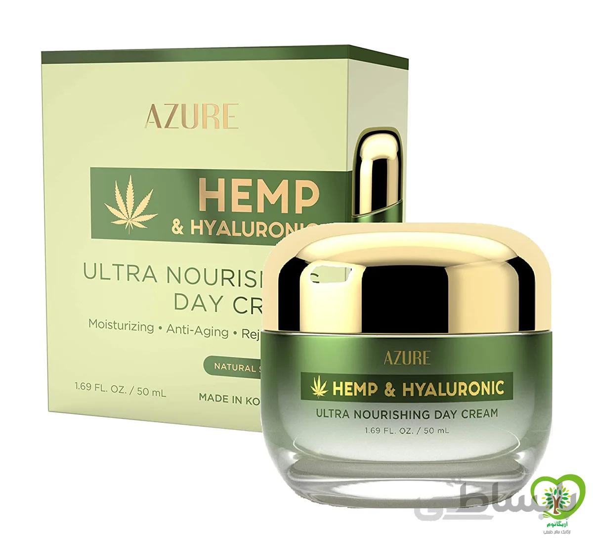 کرم روز حاوی روغن گیاه شاه دانه و هیالورونیک AZURE فوق العاده مغذی 50ml