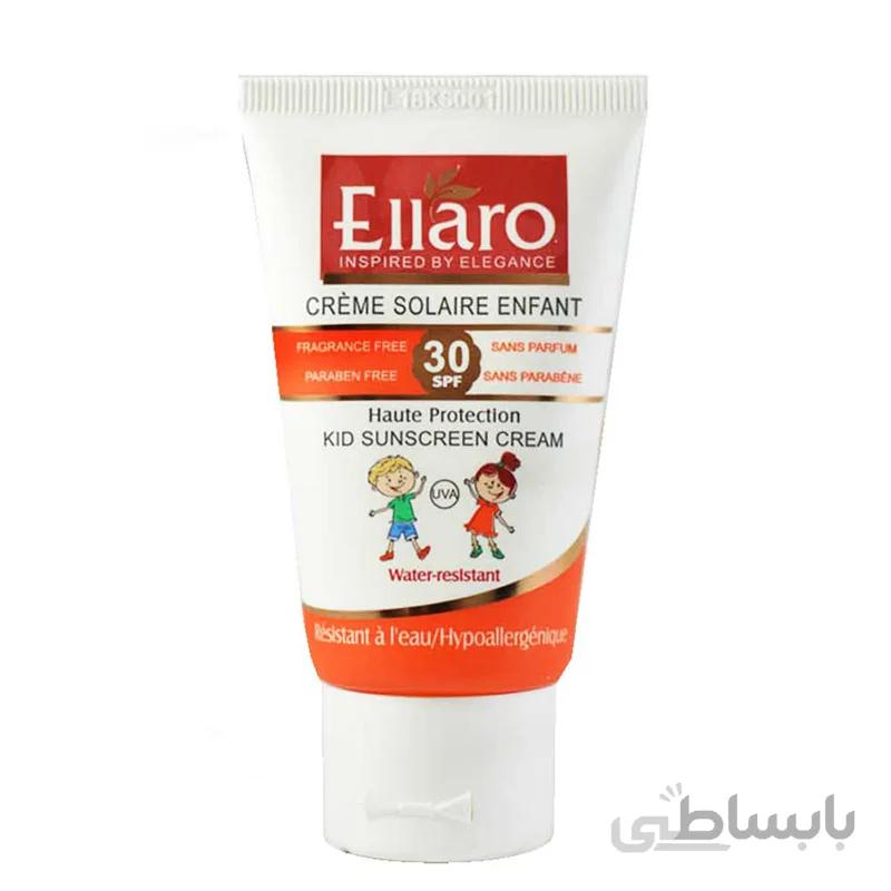 کرم ضد آفتاب کودک SPF30 الارو Ellaro ا برند :