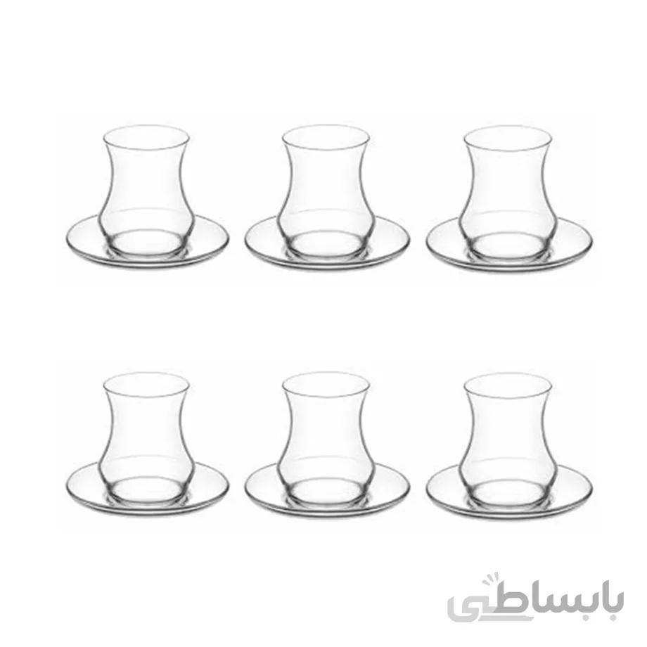 ست فنجان و نعلبکی 12 پارچه لاو مدل Eda کد Eda332
