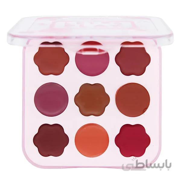 پالت رژ ۹ رنگ طرح دایره آرت اسکین (Artskin Letos Play 9 Color Creamy Lipstick Palette-Code B)