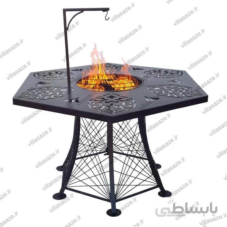 آتشدان شش ضلعی