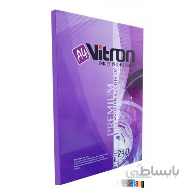 کاغذ پرمیوم گلاسه ویترون سایز A4 وزن 240 گرم 20 برگ
