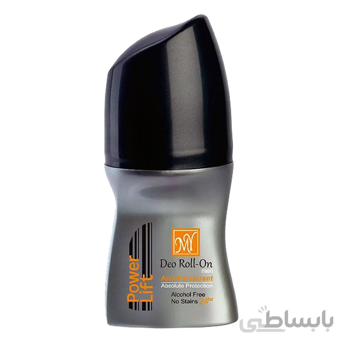 رول ضد تعریق مای مردانه مدل Power Lift مشکی ا My Power Lift Roll On Deodorant For Men 50ml