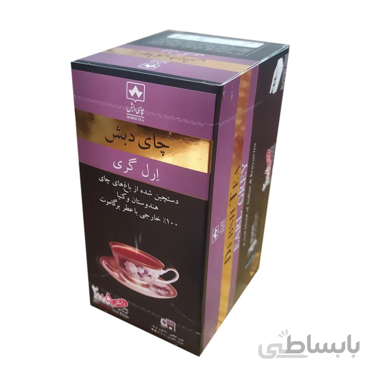 چای کیسه ای ارل گری چای دبش بسته 25 عددی