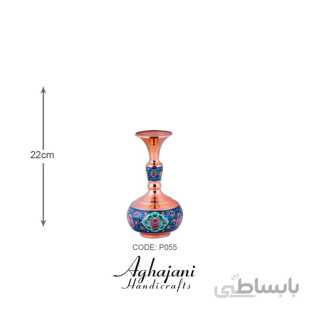 گلدان شلغمی 30 مس و پرداز