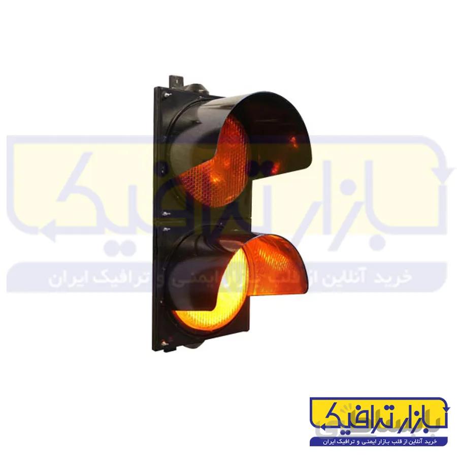 چراغ راهنمایی چشمک زن لامپی دو خانه