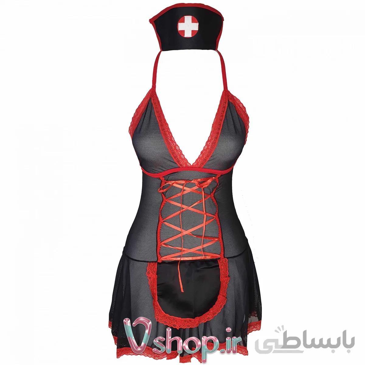 کاستوم پرستاری 3 تکه با شورت لامبادا