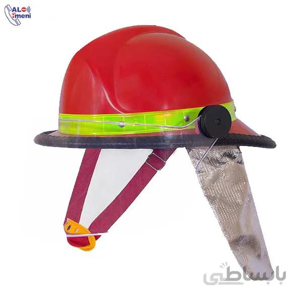 کلاه آتش نشانی FFH همراه با نقاب پشتی نسوز