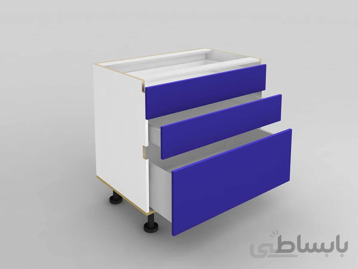کابینت سه کشو دستگیره پنهان HB108