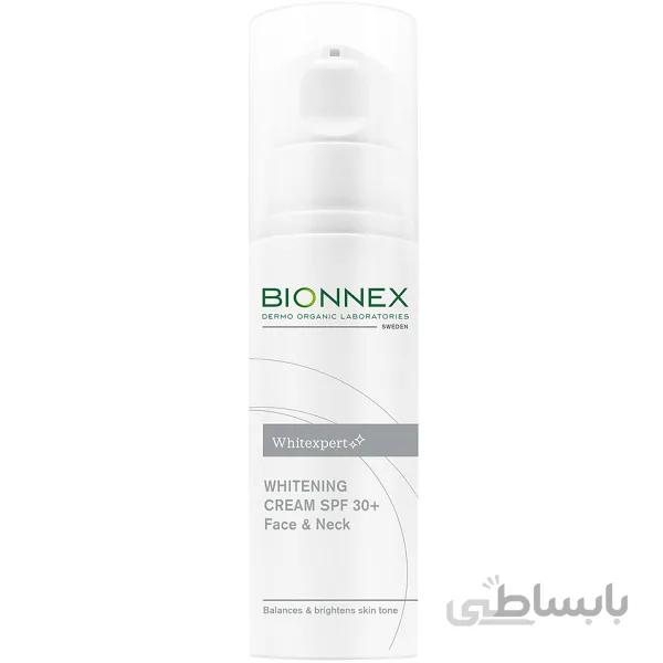 ضد افتاب ضد لک و روشن کننده بایونکس bionnex سری وایت اکسپرت Whitexpert حجم 50 میل