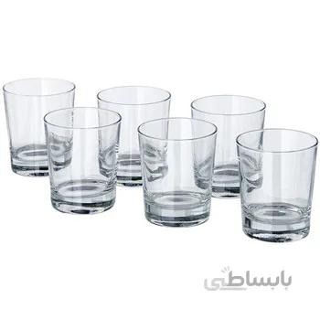 ليوان کوتاه ايکيا مدل GODIS Short Glass بسته 6 عددي