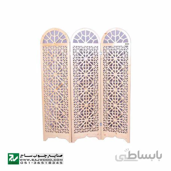 پارتیشن پاراوان متحرک چوبی سنتی اداری ، منزل صنایع چوب ساج مدل ۵۰۳