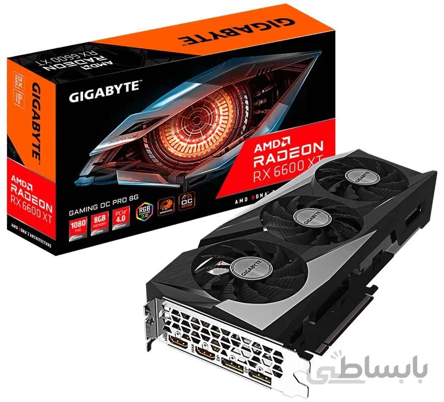 کارت گرافیک گیگابایت RX 6600 XT GAMING OC PRO 8GB