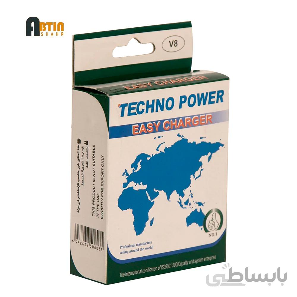 شارژر دیواری با کابل متصل v8