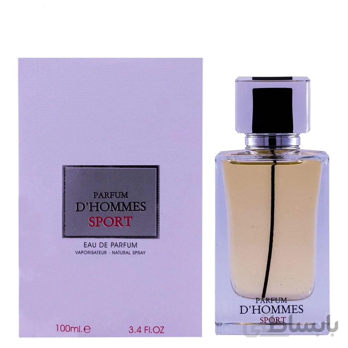 ادو پرفیوم مردانه فراگرنس ورد مدل D’HOMMES SPORT حجم 100 میلی لیتر ا Fragrance World D'HOMMES Sport EAU DE PARFUM For men 100ml