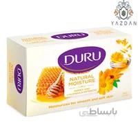 صابون آرایشی نچرال مویسچر، با عصاره عسل و همیشه بهار دورو ا Duru Natural Moisture Honey Calendula Beauty Soap