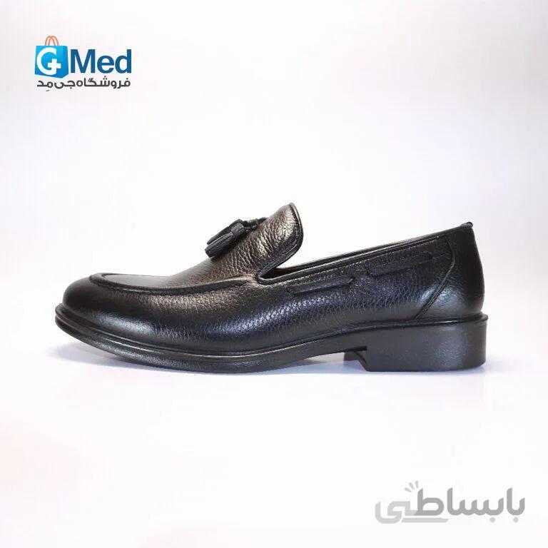 کفش چرم مردانه جی اف اس کد ۸۰۵ – رنگ مشکی