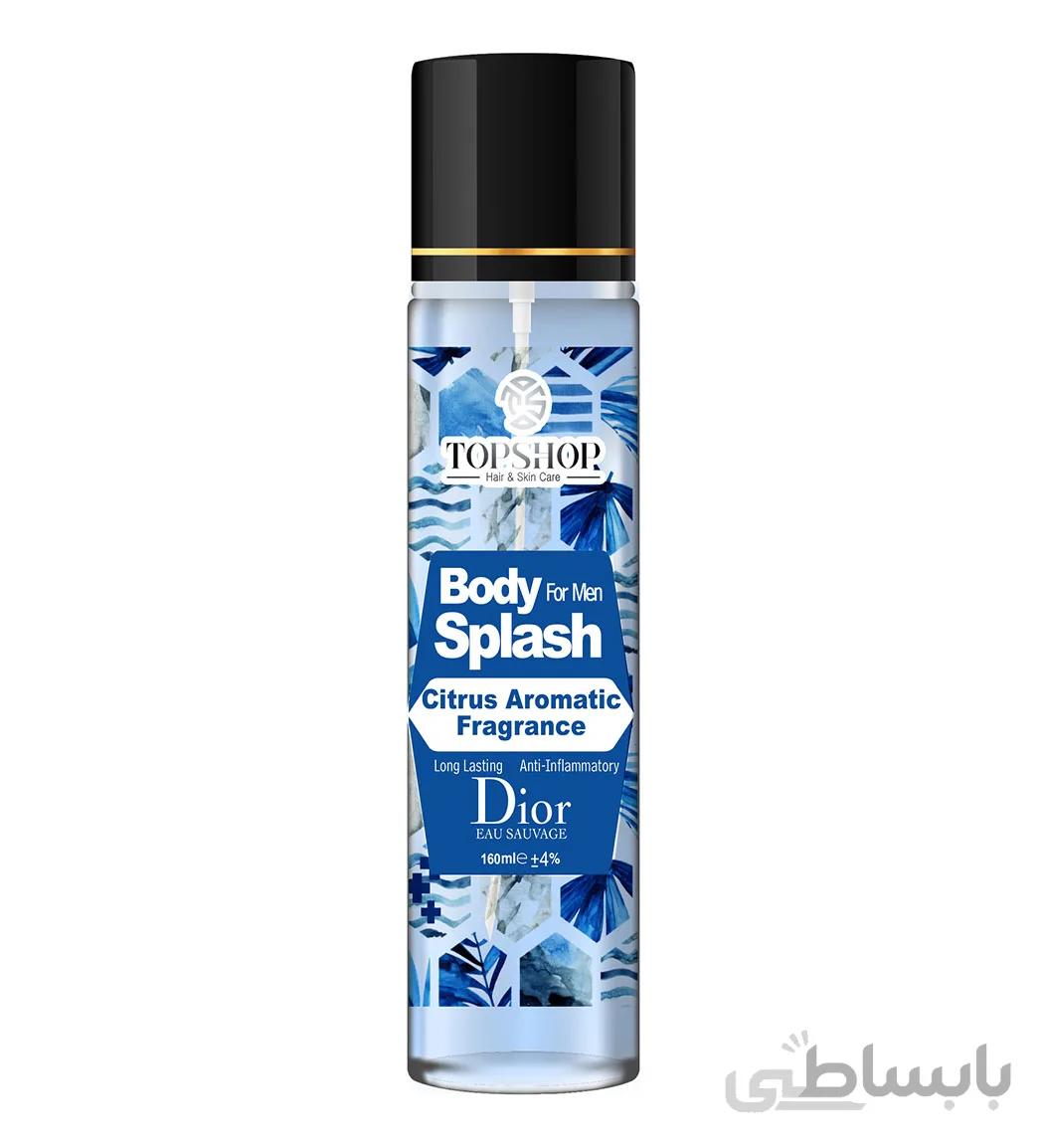 بادی اسپلش مردانه مدل Dior Sauvage حجم 160 میلی لیتر تاپ شاپ ا Topshop Dior Sauvage Mans Body Splash 160ml