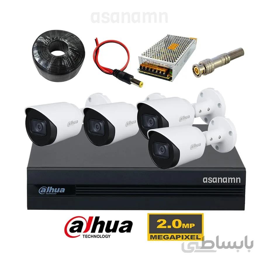 پک کامل دوربین مداربسته داهوا 4 کانال 1200TP