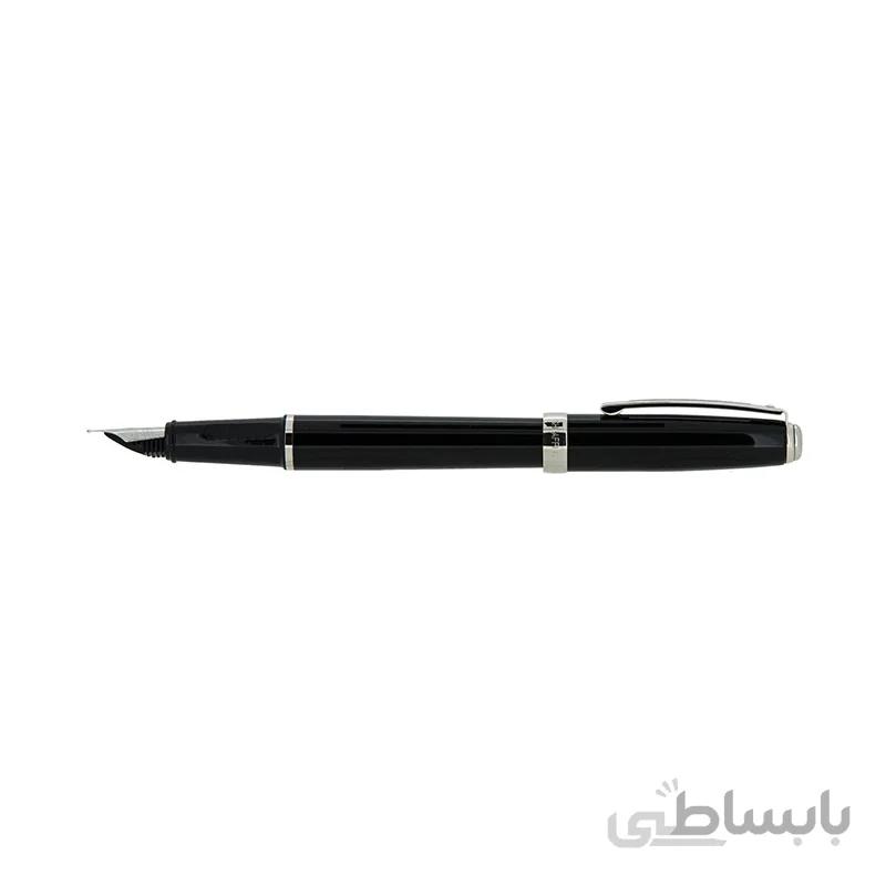 خودنویس شیفر مدل PRELUDE مشکی لاکی گیره استیل