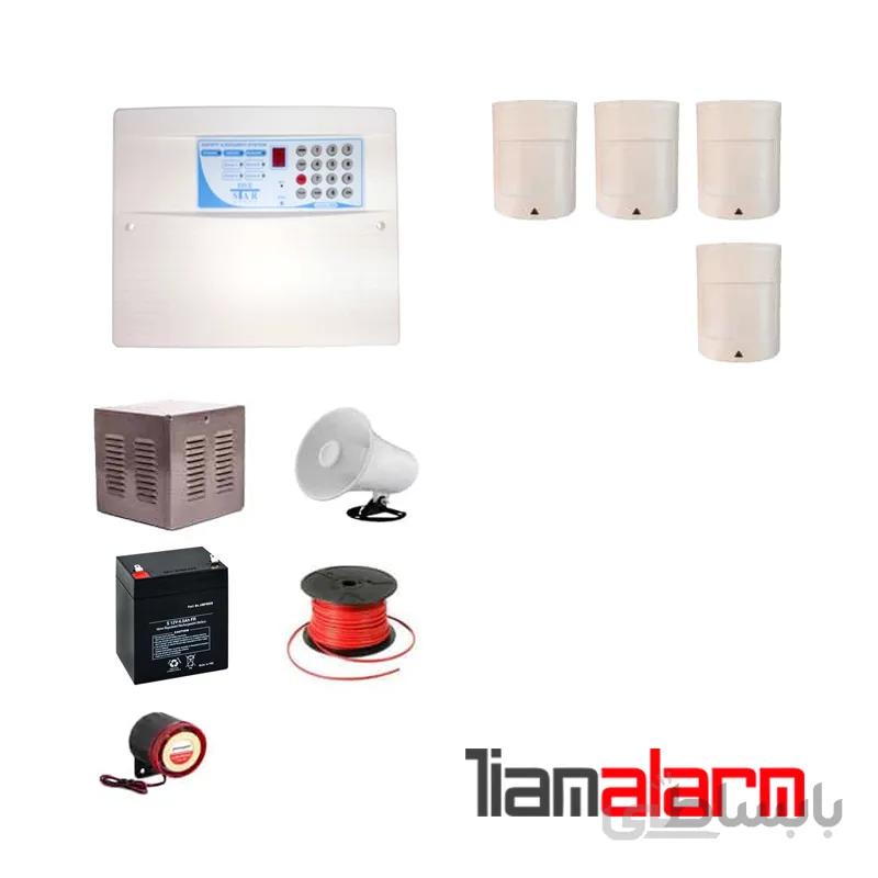 پکیج دزدگیر اماکن با سیم مدل فایواستار سیم کارتی و تلفنیFS206PR4
