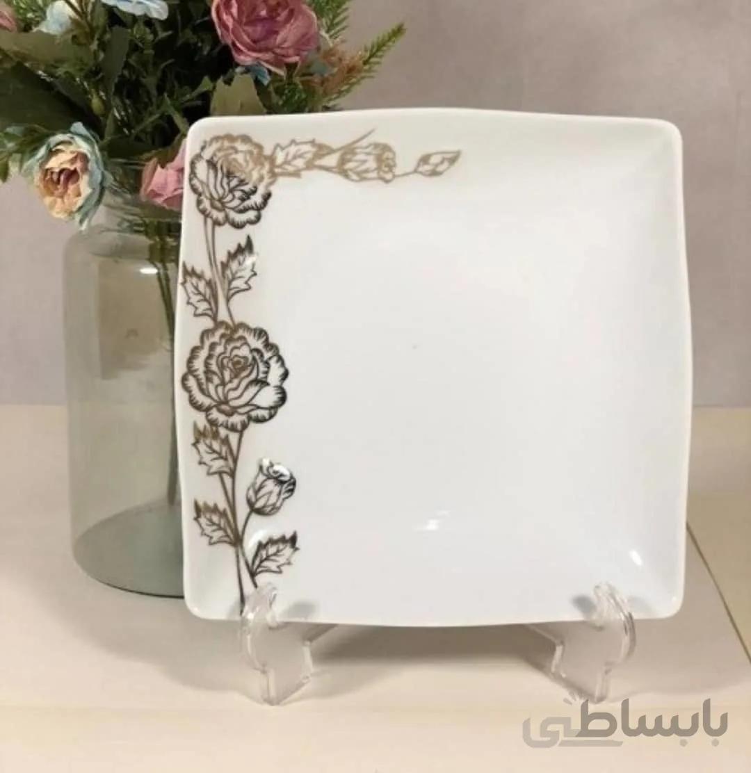 بشقاب گل برجسته چینی پردیس