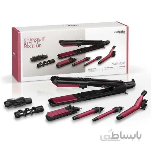 ست اتو مو و حالت دهنده ۸ کاره بابلیس مدل ۲۸۰۰DU | صاف کننده، حالت دهنده و فر کننده مو ا BaByliss Multi Style 8-in-1 Rapid Heat Hair Styler, Straightening & Curling Kit