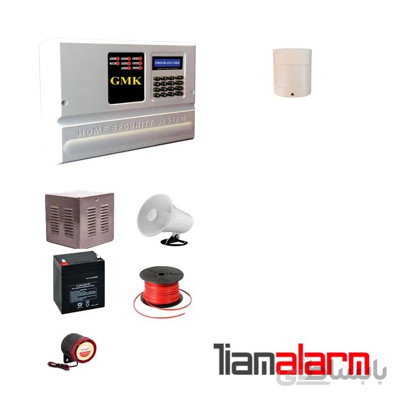 پکیج دزدگیر اماکن باسیم مدل جی ام کا سیم کارتی و تلفنی GM910PR1