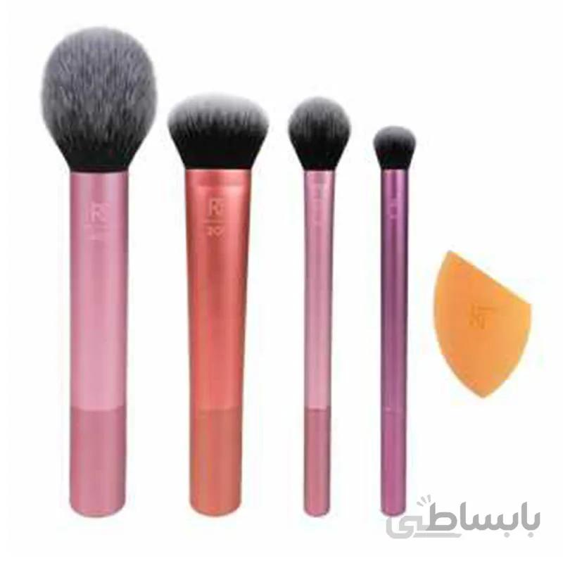 ست برس و پد آرایشی 5 عددی ریل تکنیکس
