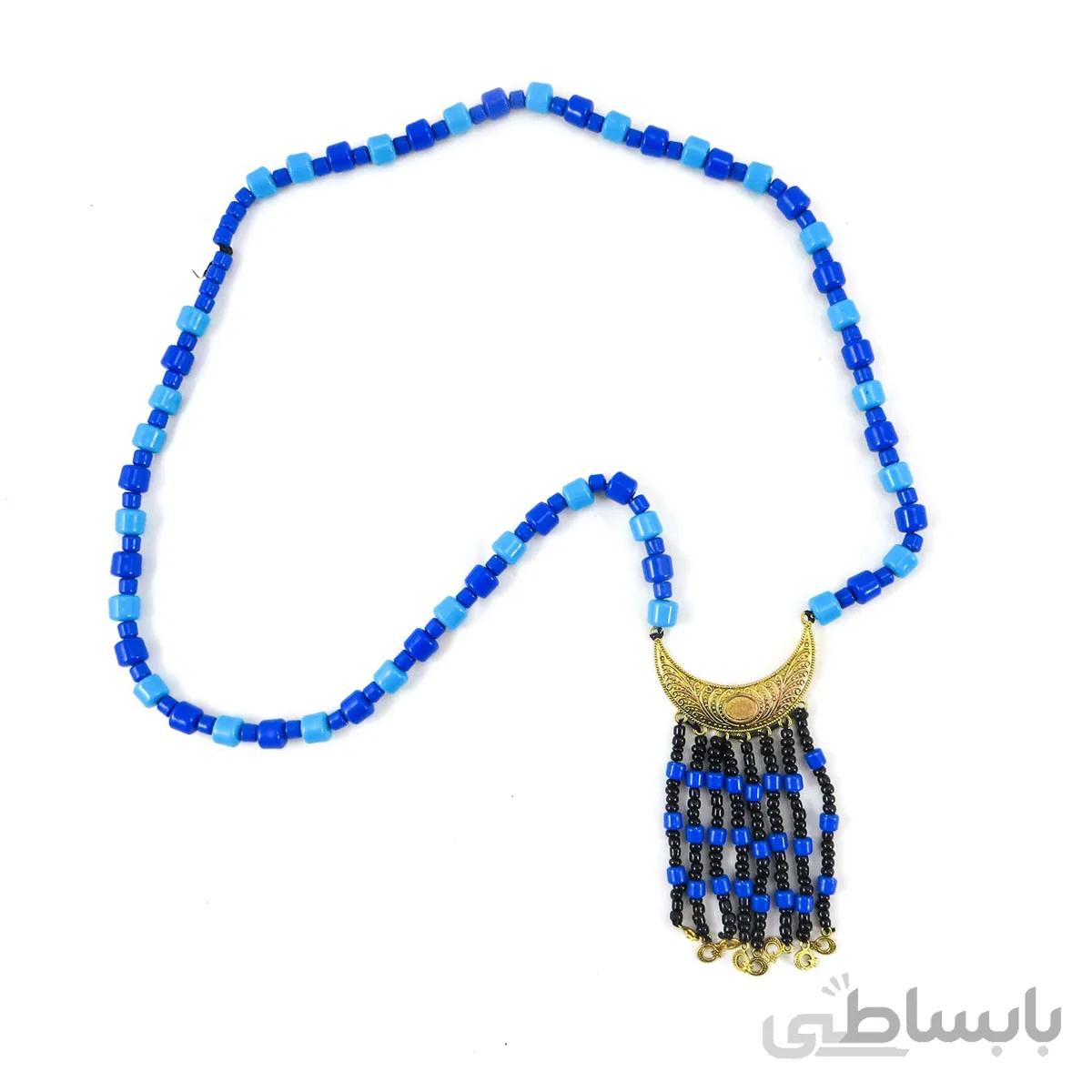 گردنبند مهره ای آویزدار کد 106