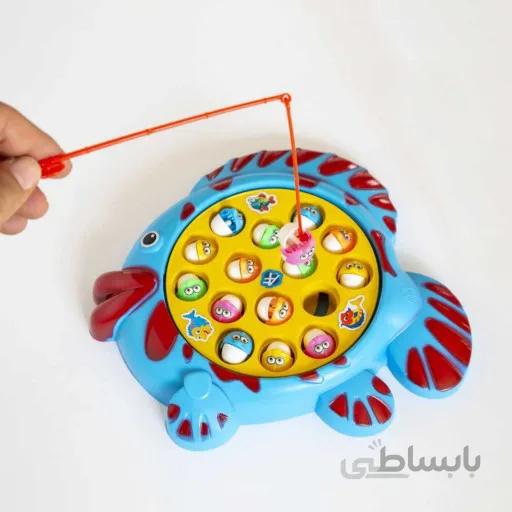 ماهیگیری اسباب بازی موزیکال و چرخشی باطری خور