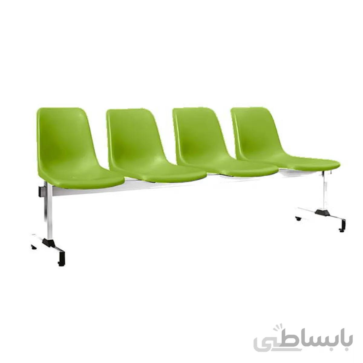 صندلی انتظار چهارنفره فایبرپلاست صنایع نظری