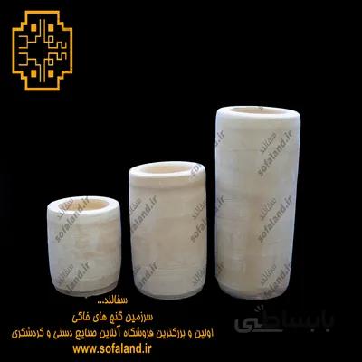شمعدان استوانه سفالی