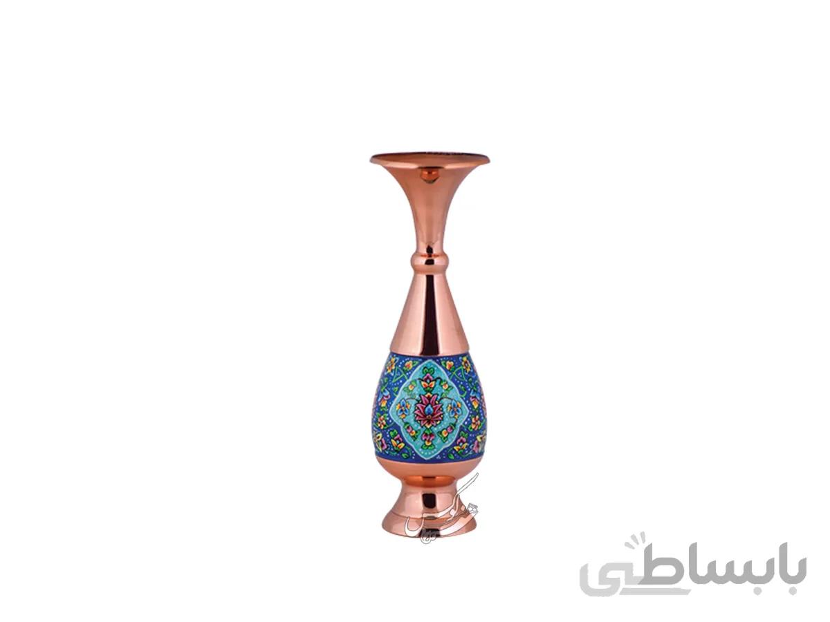 گلدان مس و پرداز صراحی 25 سانتی