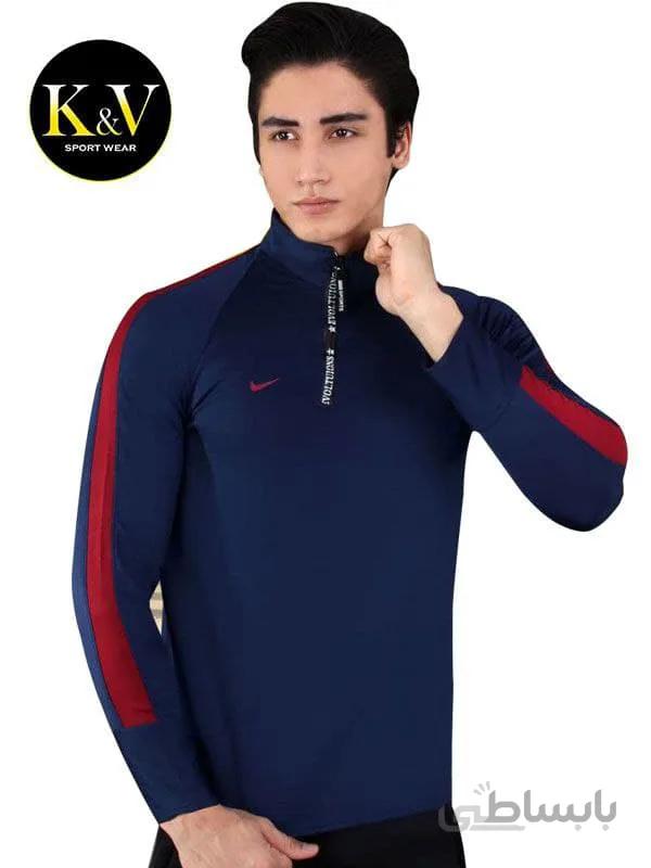 تیشرت نیم زیپ آستین بلند تمرینی مردانه Nike ا Nike Men's Long Sleeve TShirt