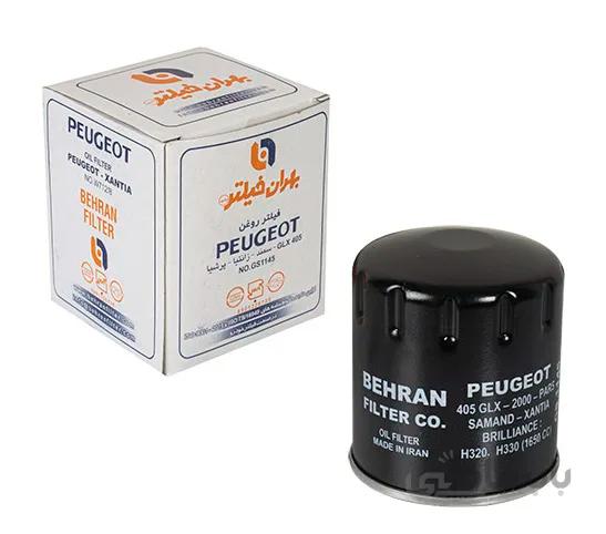 فیلتر روغن بهران فیلتر مدل GS1145 مناسب برای پژو 405