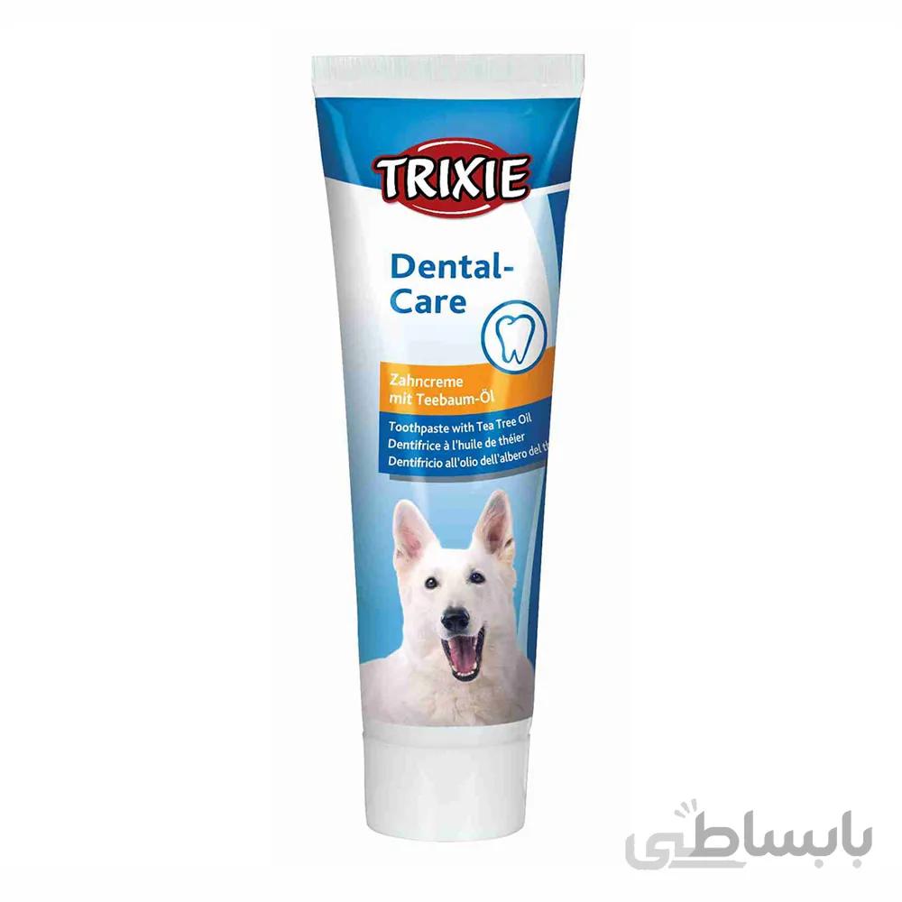 خمیر دندان سگ تریکسی مدل Tea Tree وزن 100 گرم ا Trixie Tea Tree Toothpaste For Dogs 100g